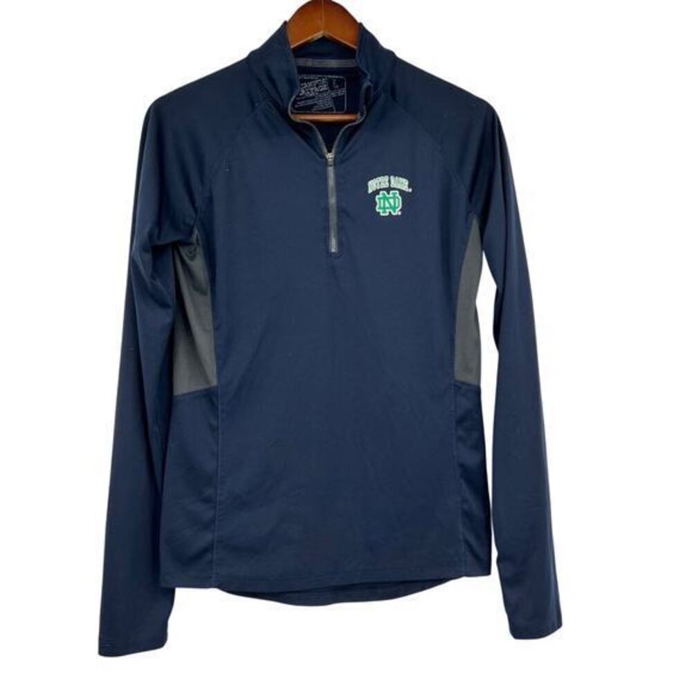 Campus Heritage Notre Dame navy long sleeve light pullover sweatshirt large